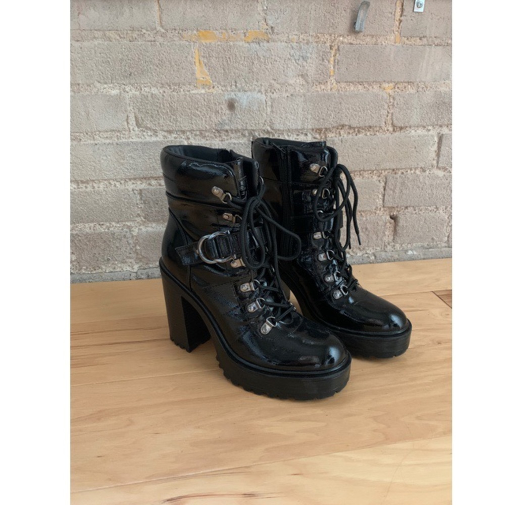 Guess Heeled Combat Boots